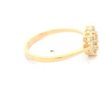 Anillo de Oro Amarillo 18K Lady Di con 1P Champagne y 8 MCP Incoloras