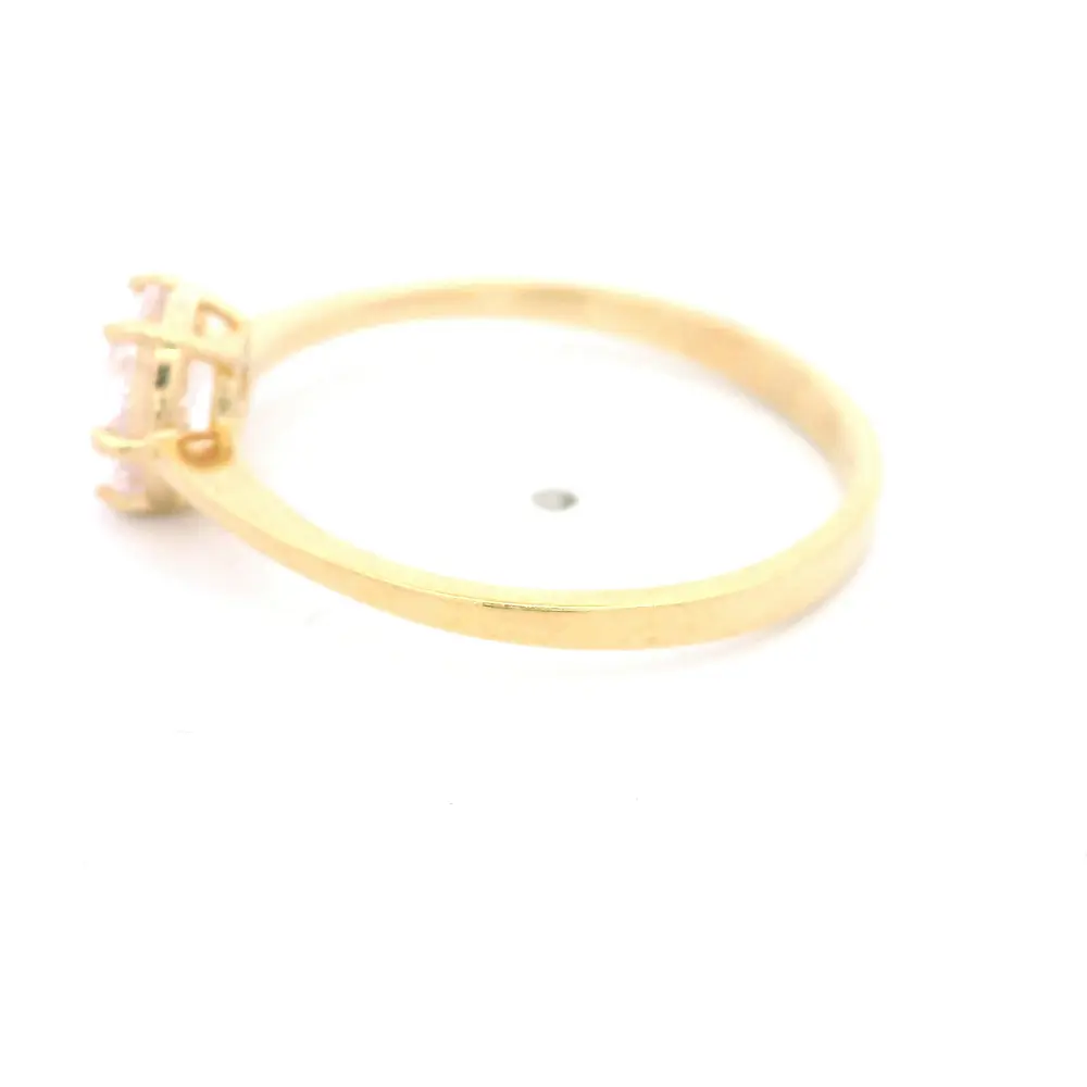 Anillo de Oro Amarillo 18K Solitario con 1P Incolora