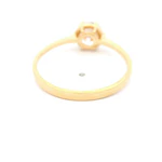 Anillo de Oro Amarillo 18K Solitario con 1P Incolora