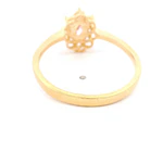 Anillo de Oro Amarillo 18K Lady Di con 1P Incolora y 8 MCP Incoloras