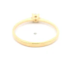Anillo de Oro Amarillo 18K Solitario con 1P Incolora