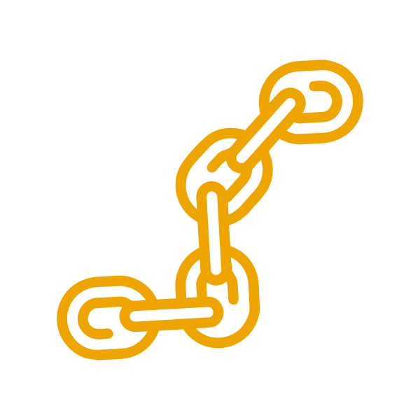 Ícono de cadena de oro