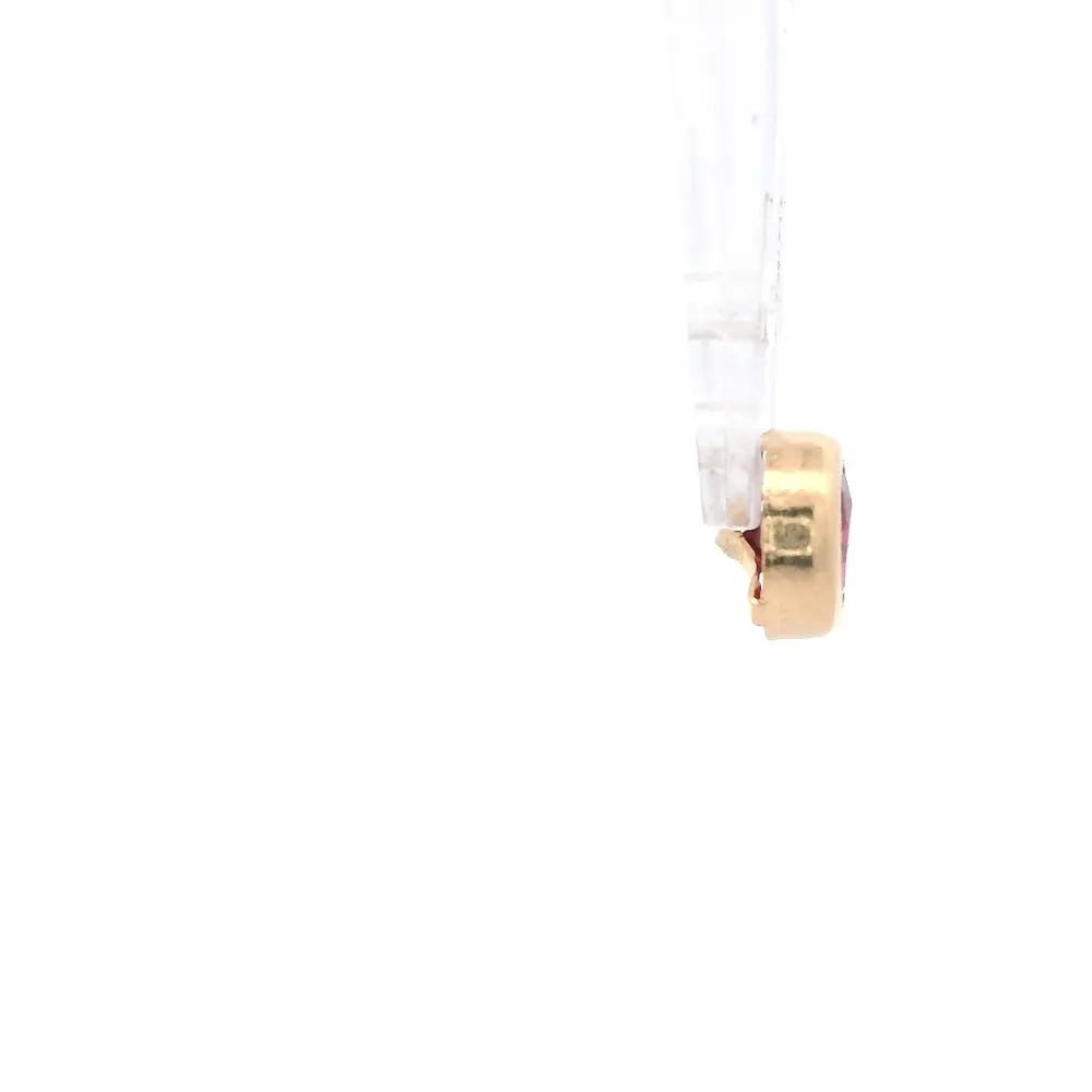 Colgante de Oro Amarillo 18K Punto de Luz con 1P Fucsia