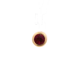 Colgante de Oro Amarillo 18K Punto de Luz con 1P Fucsia