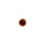 Colgante de Oro Amarillo 18K Punto de Luz con 1P Fucsia