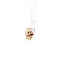 Colgante de Oro Amarillo 18K Punto de Luz con 1P Fucsia