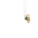 Colgante de Oro Amarillo 18K Punto de Luz con 1P Celeste