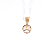 Colgante de Oro Amarillo 18K Punto de Luz con 1P Incolora