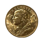 Moneda de Oro 20 Francos Suiza Año 1930