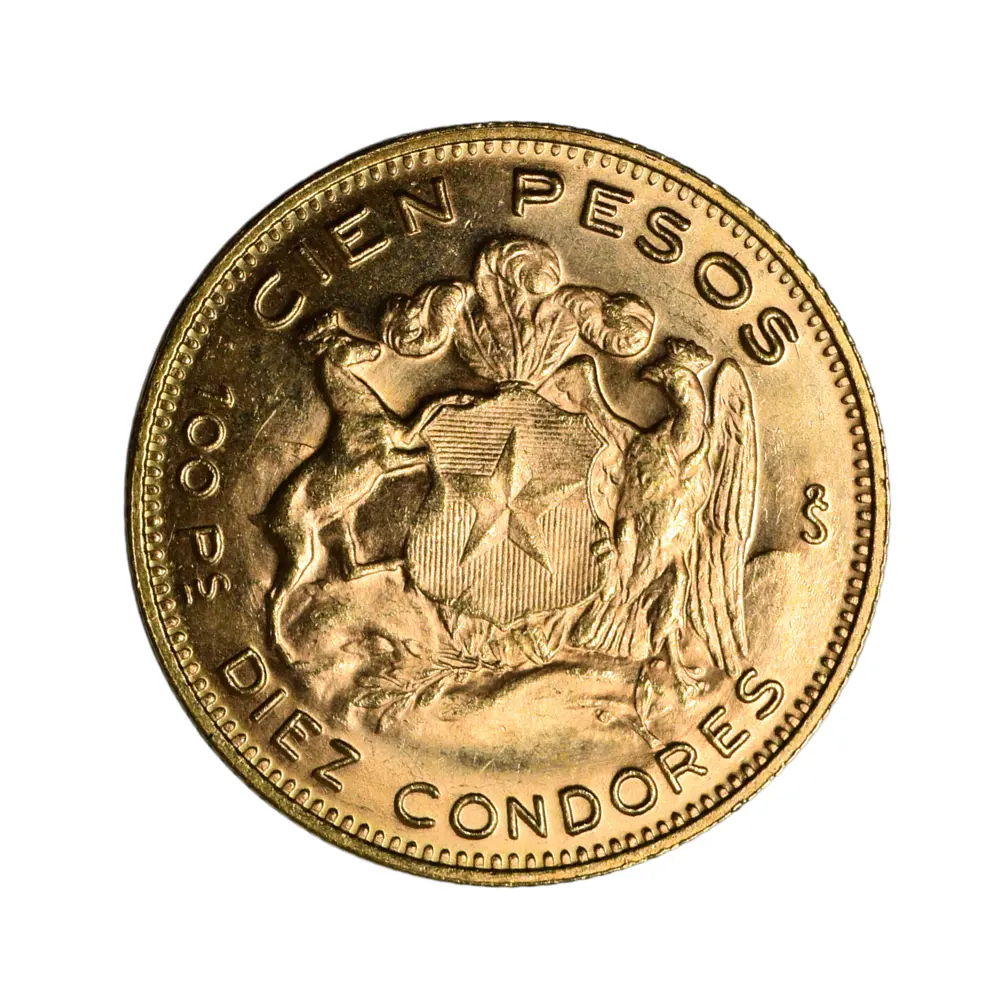 Moneda de Oro 21K 100 Pesos Chile Año 1969 – 10 Cóndores