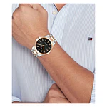 Reloj Tommy Hilfiger Código 1792191 para Hombre – Acero Inoxidable Bicolor con Esfera Negra