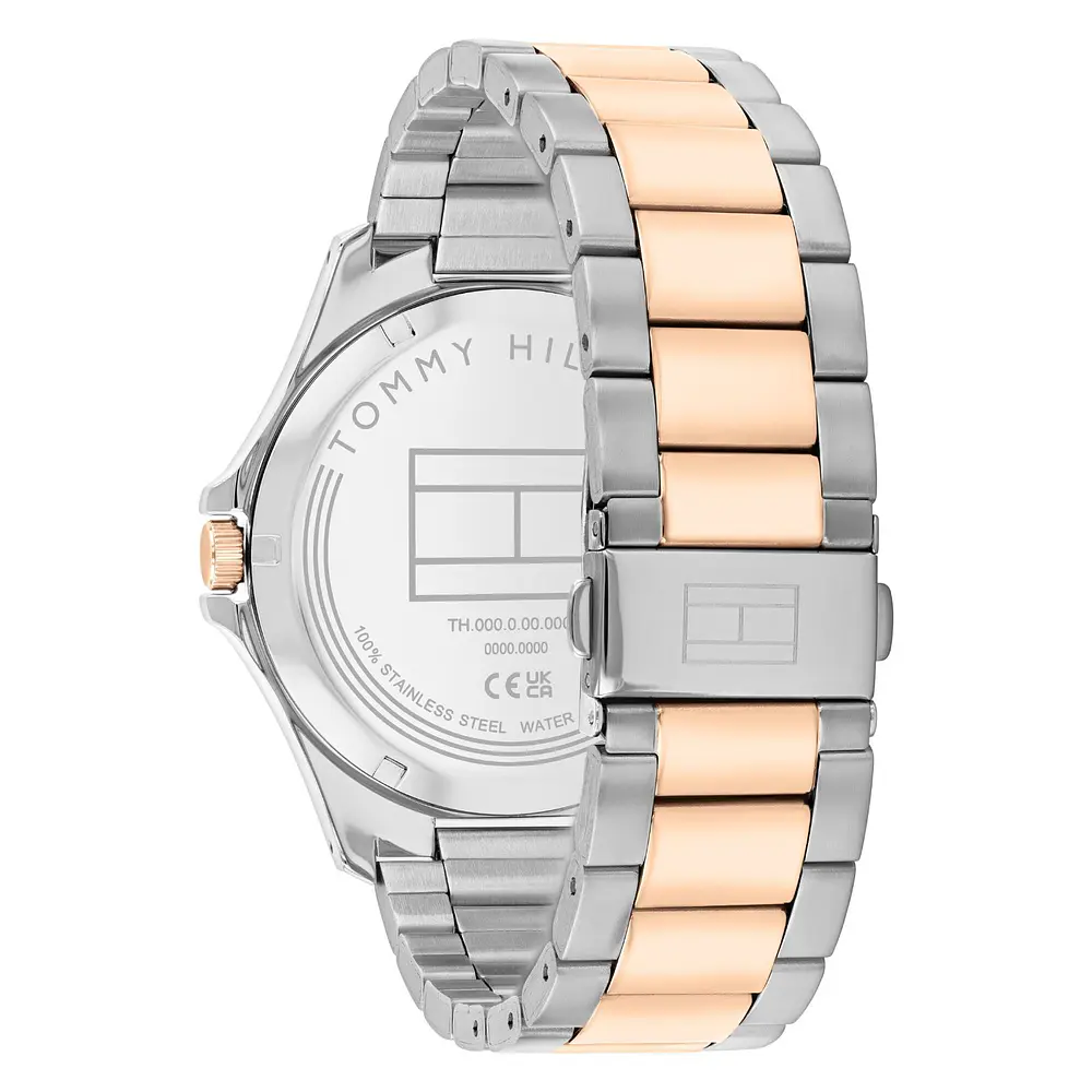 Reloj Tommy Hilfiger Código 1792191 para Hombre – Acero Inoxidable Bicolor con Esfera Negra