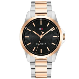 Reloj Tommy Hilfiger Código 1792191 para Hombre – Acero Inoxidable Bicolor con Esfera Negra