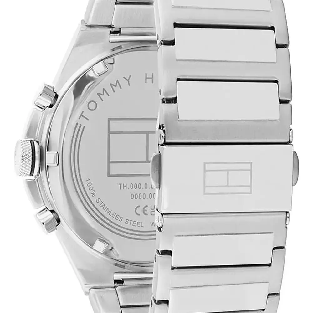 Reloj Tommy Hilfiger Dexter Código 1792087 para Hombre – Acero Inoxidable Plateado con Esfera Negra