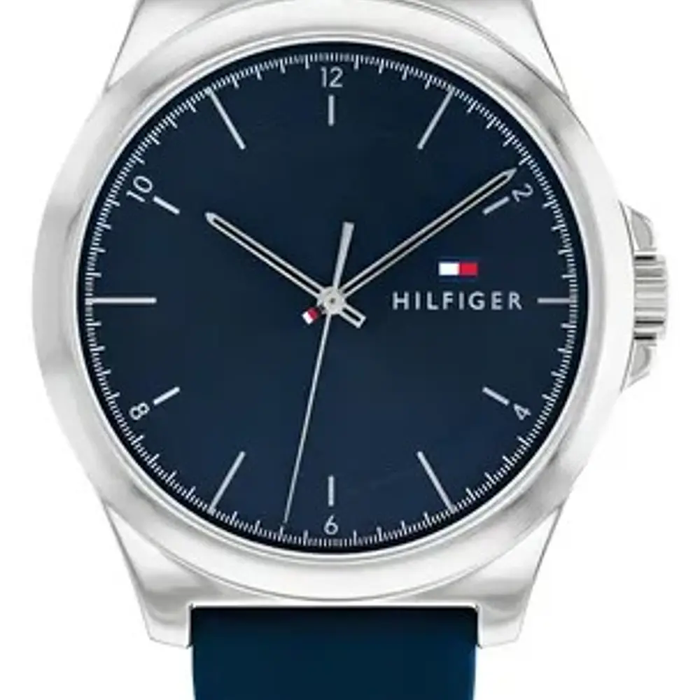 Reloj Tommy Hilfiger Norris Código 1710616 para Hombre – Silicona Azul y Caja de Acero Inoxidable