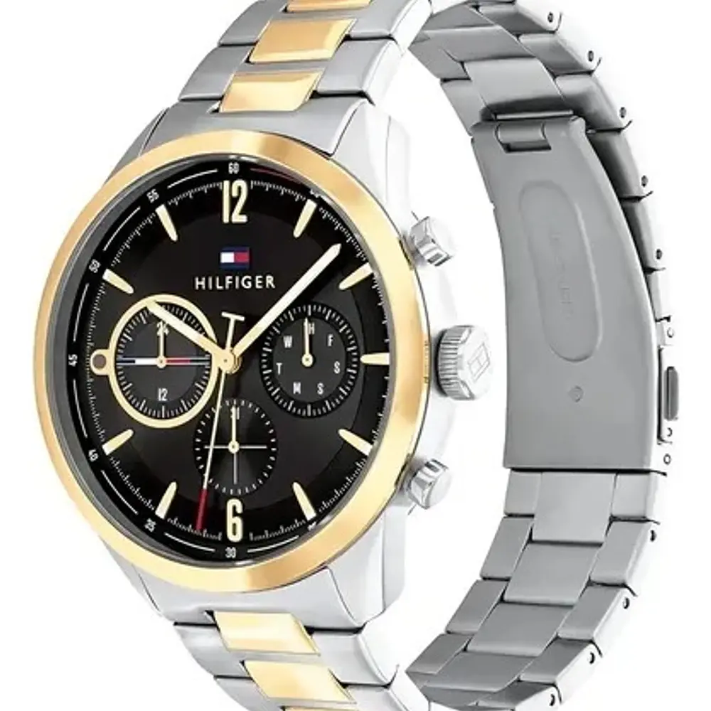 Reloj Tommy Hilfiger Matthew Código 1791944 para Hombre – Acero Inoxidable Bicolor con Esfera Negra