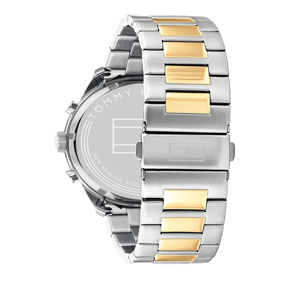 Reloj Tommy Hilfiger Matthew Código 1791944 para Hombre – Acero Inoxidable Bicolor con Esfera Negra