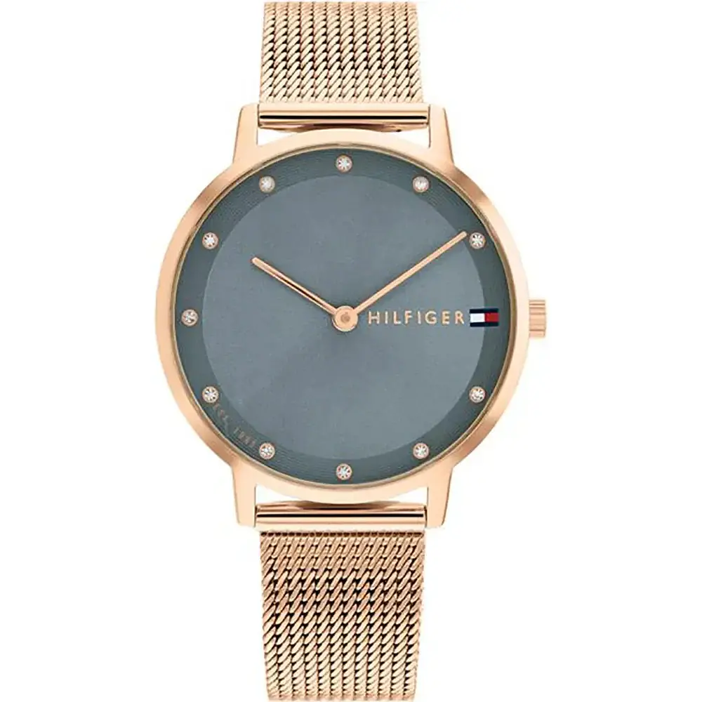Reloj Tommy Hilfiger Pippa Código 1782669 para Mujer – Acero Inoxidable Oro Rosa con Esfera Azul