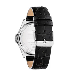 Reloj Tommy Hilfiger Norris Código 1710550 para Hombre – Correa de Cuero Negro y Esfera Negra