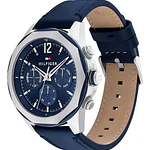 Reloj Tommy Hilfiger Lars Código 1792063 para Hombre – Correa de Cuero Azul y Esfera Azul