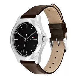 Reloj Tommy Hilfiger Norris Código 1710601 para Hombre – Correa de Cuero Marrón y Esfera Negra