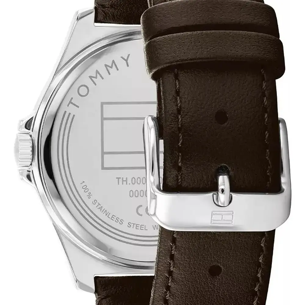 Reloj Tommy Hilfiger Norris Código 1710601 para Hombre – Correa de Cuero Marrón y Esfera Negra