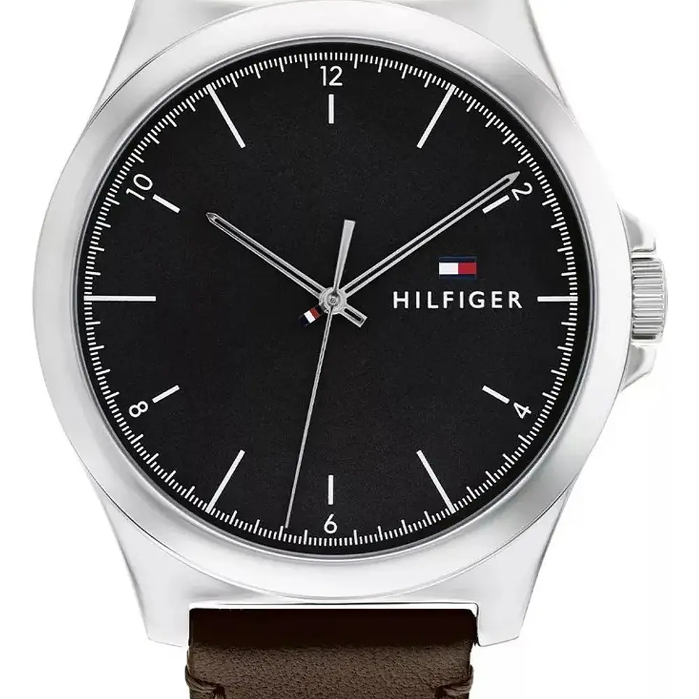 Reloj Tommy Hilfiger Norris Código 1710601 para Hombre – Correa de Cuero Marrón y Esfera Negra
