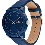 Reloj Tommy Hilfiger Troy Código 1710543 para Hombre – Correa de Cuero Azul y Esfera Azul