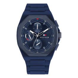 Reloj Tommy Hilfiger Código 1792122 para Hombre – Silicona Azul Multifunción