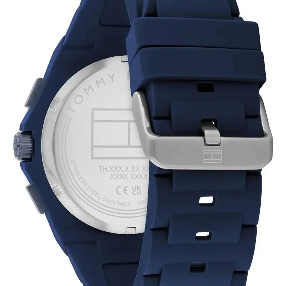 Reloj Tommy Hilfiger Código 1792122 para Hombre – Silicona Azul Multifunción