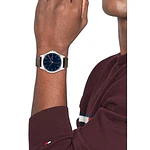 Reloj Tommy Hilfiger Norris Código 1710549 para Hombre – Correa de Cuero Café y Esfera Azul