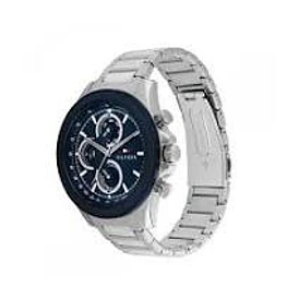 Reloj Tommy Hilfiger Clark Código 1792080 para Hombre – Acero Inoxidable Plateado con Esfera Azul