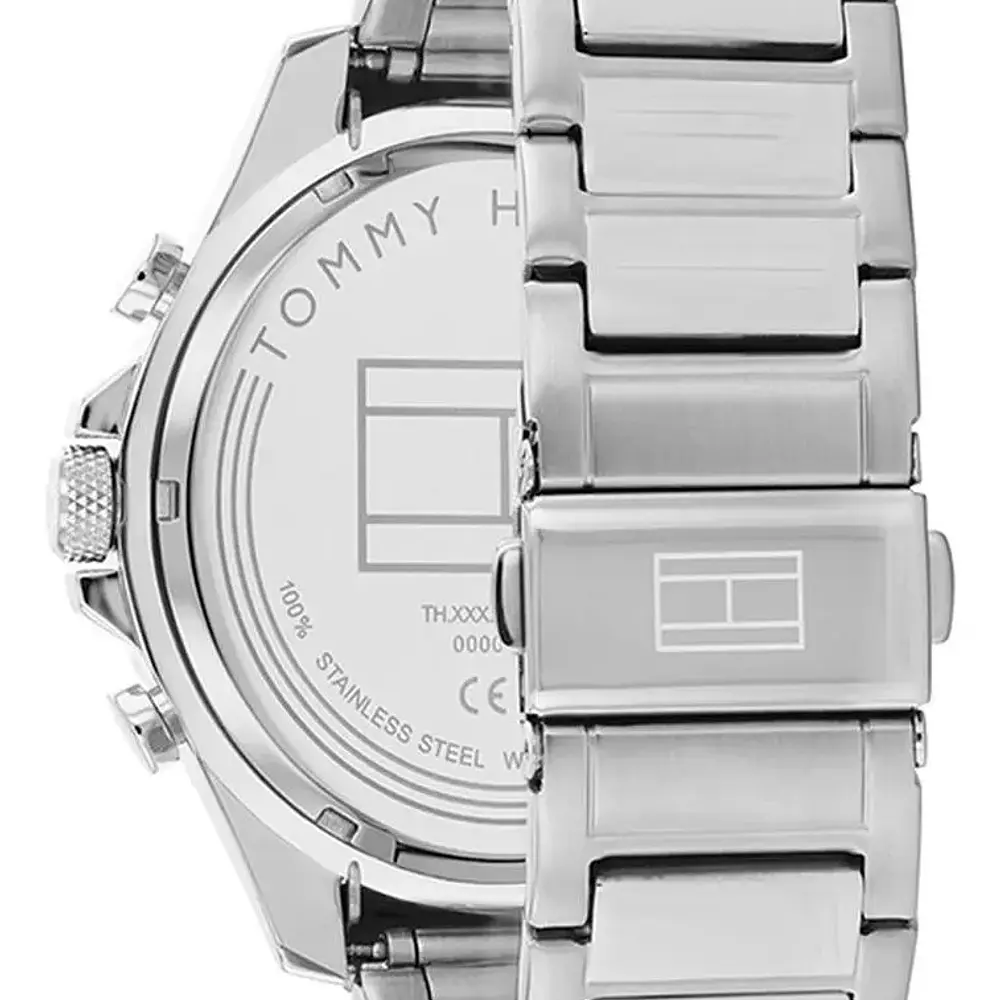Reloj Tommy Hilfiger Clark Código 1792080 para Hombre – Acero Inoxidable Plateado con Esfera Azul