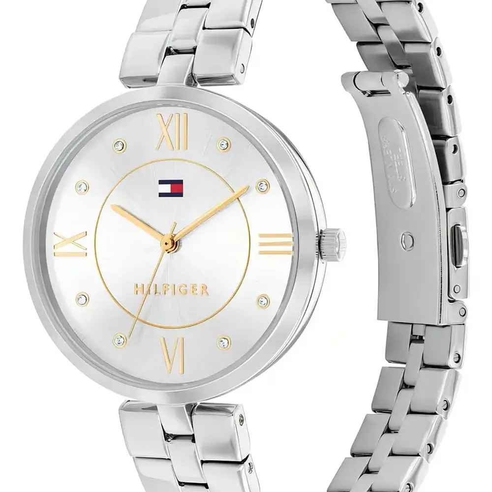 Reloj Tommy Hilfiger Ella Código 1782683 para Mujer – Acero Inoxidable Plateado con Cristales