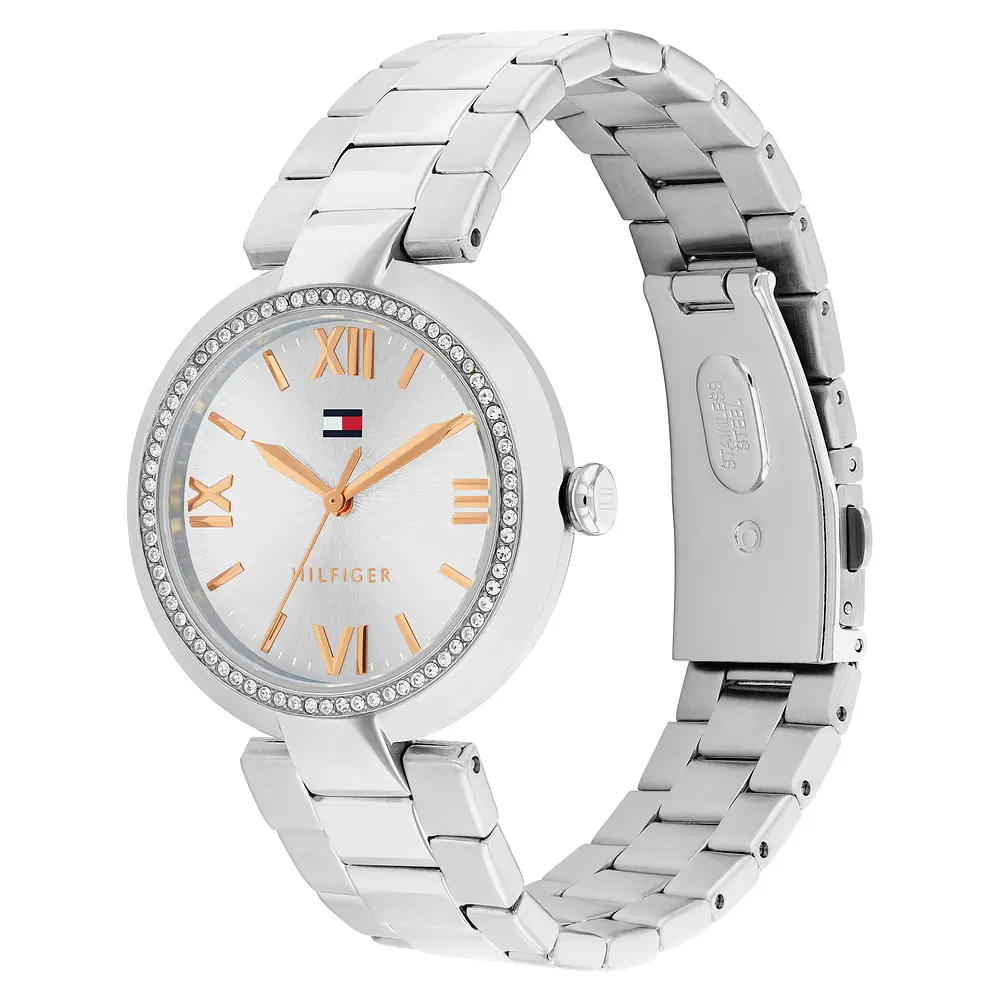 Reloj Tommy Hilfiger Alice Código 1782681 para Mujer – Acero Inoxidable Plateado con Diseño Elegante