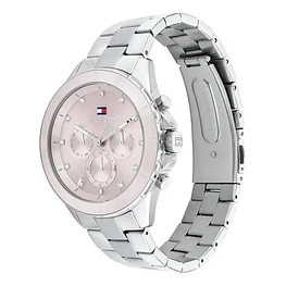 Reloj Tommy Hilfiger Mellie Código 1782706 para Mujer – Acero Inoxidable Plateado con Esfera Rosada