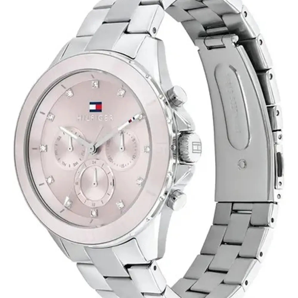 Reloj Tommy Hilfiger Mellie Código 1782706 para Mujer – Acero Inoxidable Plateado con Esfera Rosada