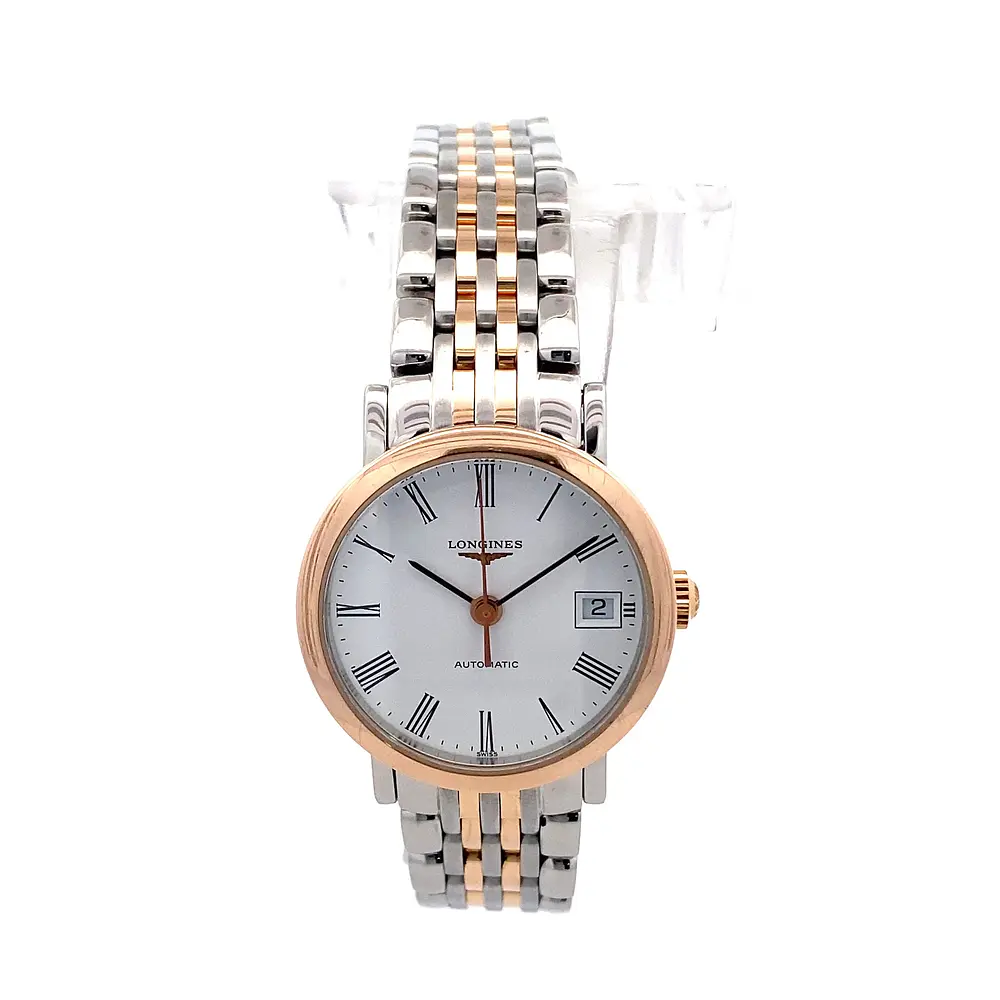 Reloj Longines Elegant Collection Código L4.309.5 para Mujer – Automático en Acero y Oro Rosa con Cristal Zafiro