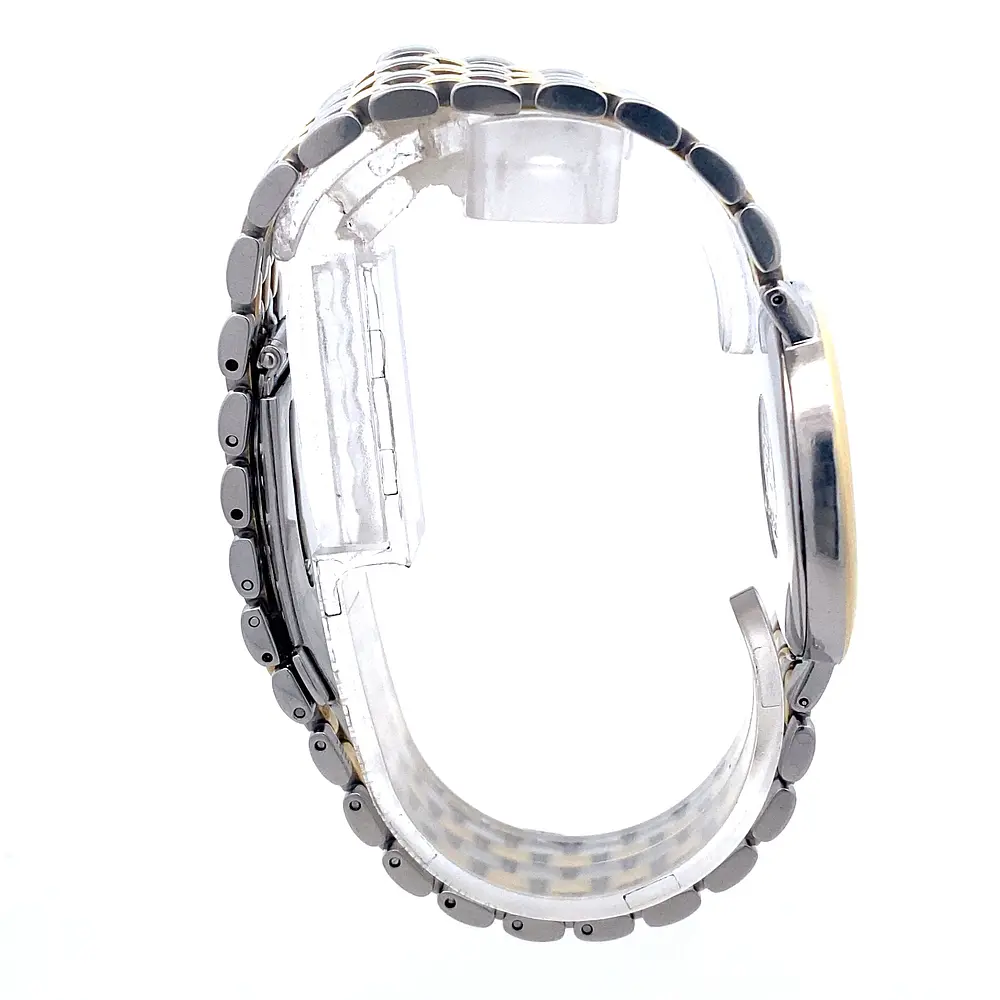 Reloj Omega De Ville Código 396.2432 para Hombre – Cuarzo en Acero y Oro 750 con Cristal Zafiro