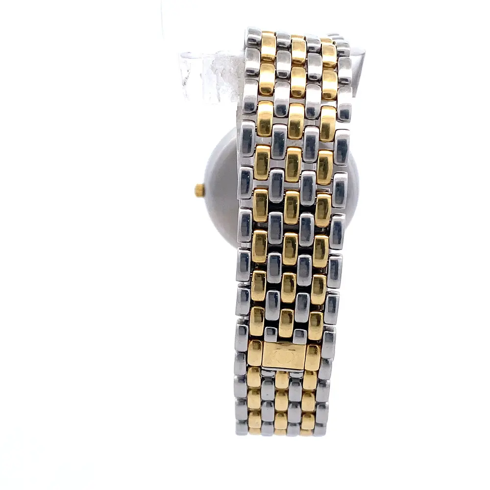 Reloj Omega De Ville Código 396.2432 para Hombre – Cuarzo en Acero y Oro 750 con Cristal Zafiro