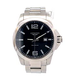 Reloj Longines Conquest Código L3.760.4 para Hombre – Cuarzo en Acero con Esfera Negra y Cristal Zafiro