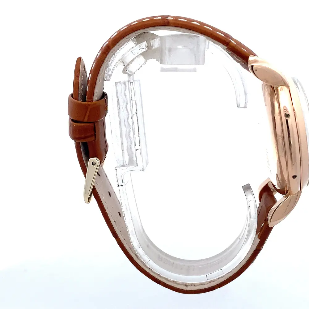 Reloj Mulco Triple Calendario Código 4200 para Hombre – Mecánico en Oro 750 con Cristal Plexiglas