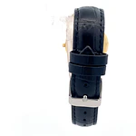 Reloj Longines Presence para Hombre – Cuarzo en Oro 750 con Correa de Cuero y Cristal Zafiro