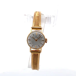 Reloj Cyma Vintage para Mujer – Mecánico en Oro 750 con Pulso de Oro y Cristal Plexiglas