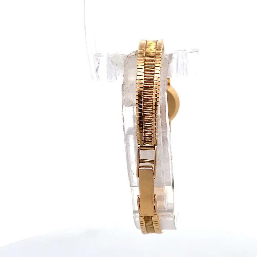Reloj Cyma Vintage para Mujer – Mecánico en Oro 750 con Pulso de Oro y Cristal Plexiglas