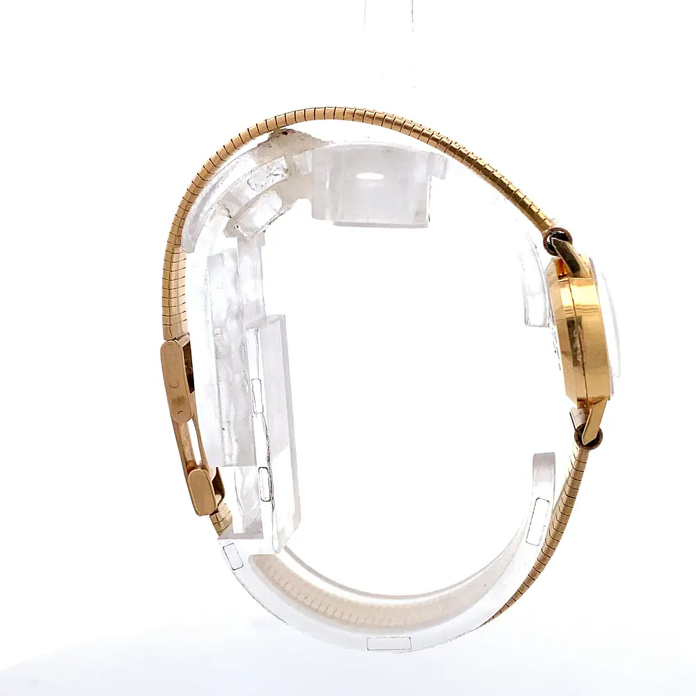 Reloj Cyma Vintage para Mujer – Mecánico en Oro 750 con Pulso de Oro y Cristal Plexiglas