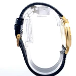 Reloj Longines Presence Código L7.888.6 para Hombre – Cuarzo en Oro 750 con Correa de Cuero Original y Cristal Zafiro