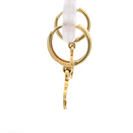 Aros de Oro 18K Flor Pintada con Gancho Catalán 