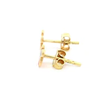 Aros de Oro 18K Figura Mickey Pintada 