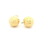 Aros de Oro 18K Esfera Diamantada
